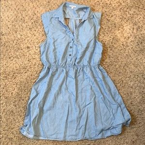 Denim polka dot Charlotte Russe dress